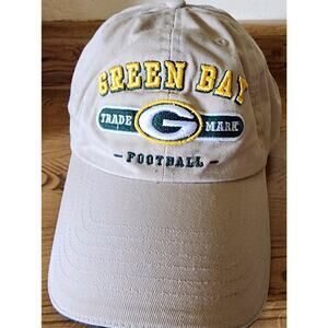 Green Bay Packers Hat Men's Adjustable Dad Cap Khaki Tan NFL Football